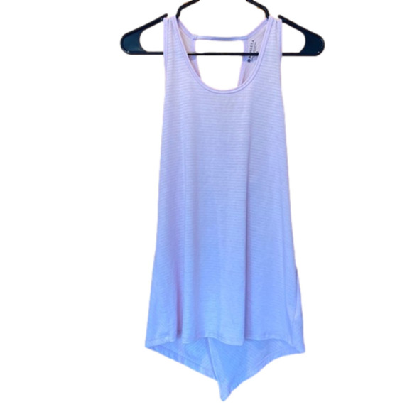Athleta Pink/Purple Open Criss-Cross Back Workout Tank Top Size Small - Picture 1 of 4